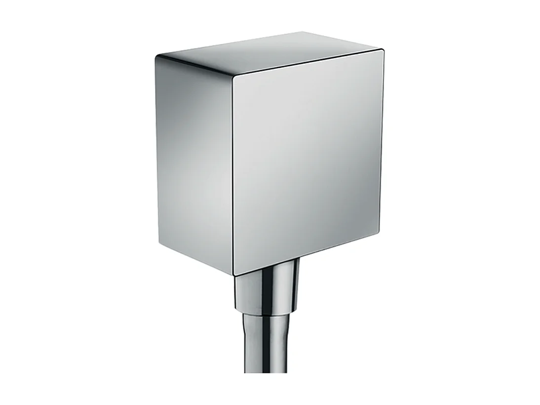 Coude de raccordement HANSGROHE FixFit Square Chromé