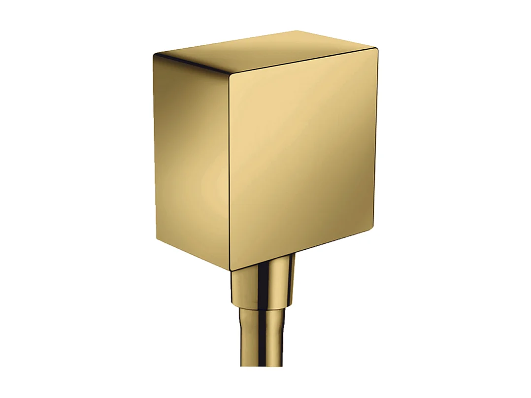 Coude de raccordement HANSGROHE FixFit  Square Aspect doré poli