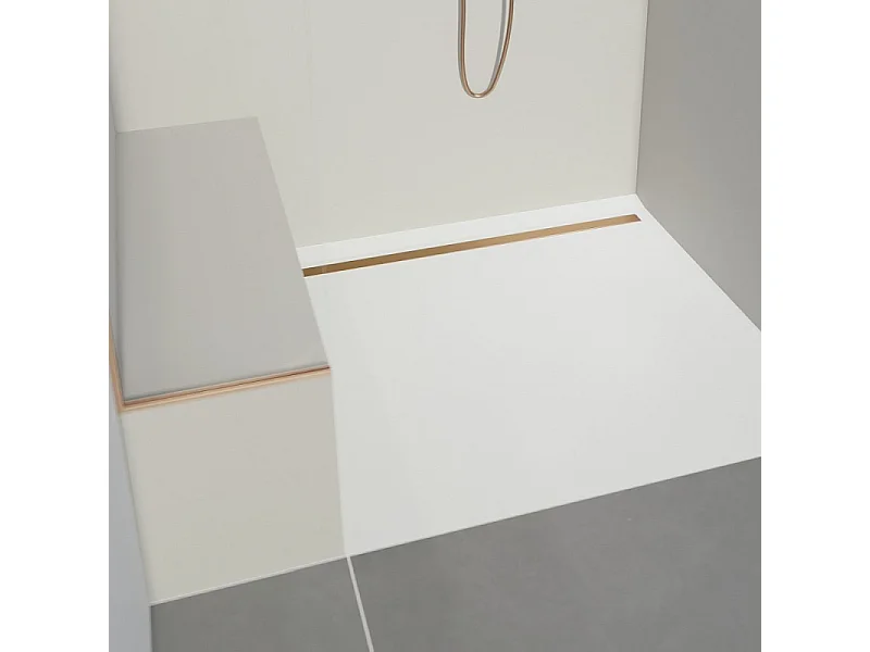 Barrette de finition 80 cm WEDI Fundo métallique or rose