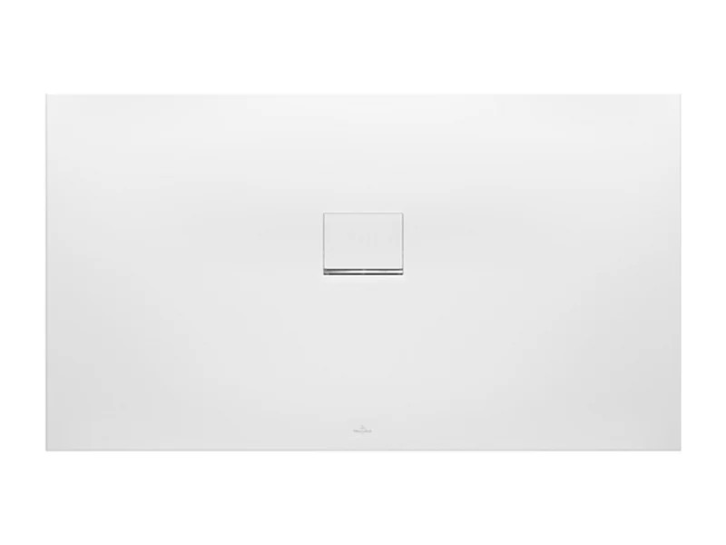 Receveur antidérapant 160 x 90 VILLEROY ET BOCH Squaro Infinity quaryl rectangle stone white