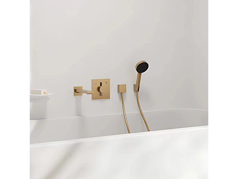 Support douchette mural HANSGROHE Porter'S Bronze brossé