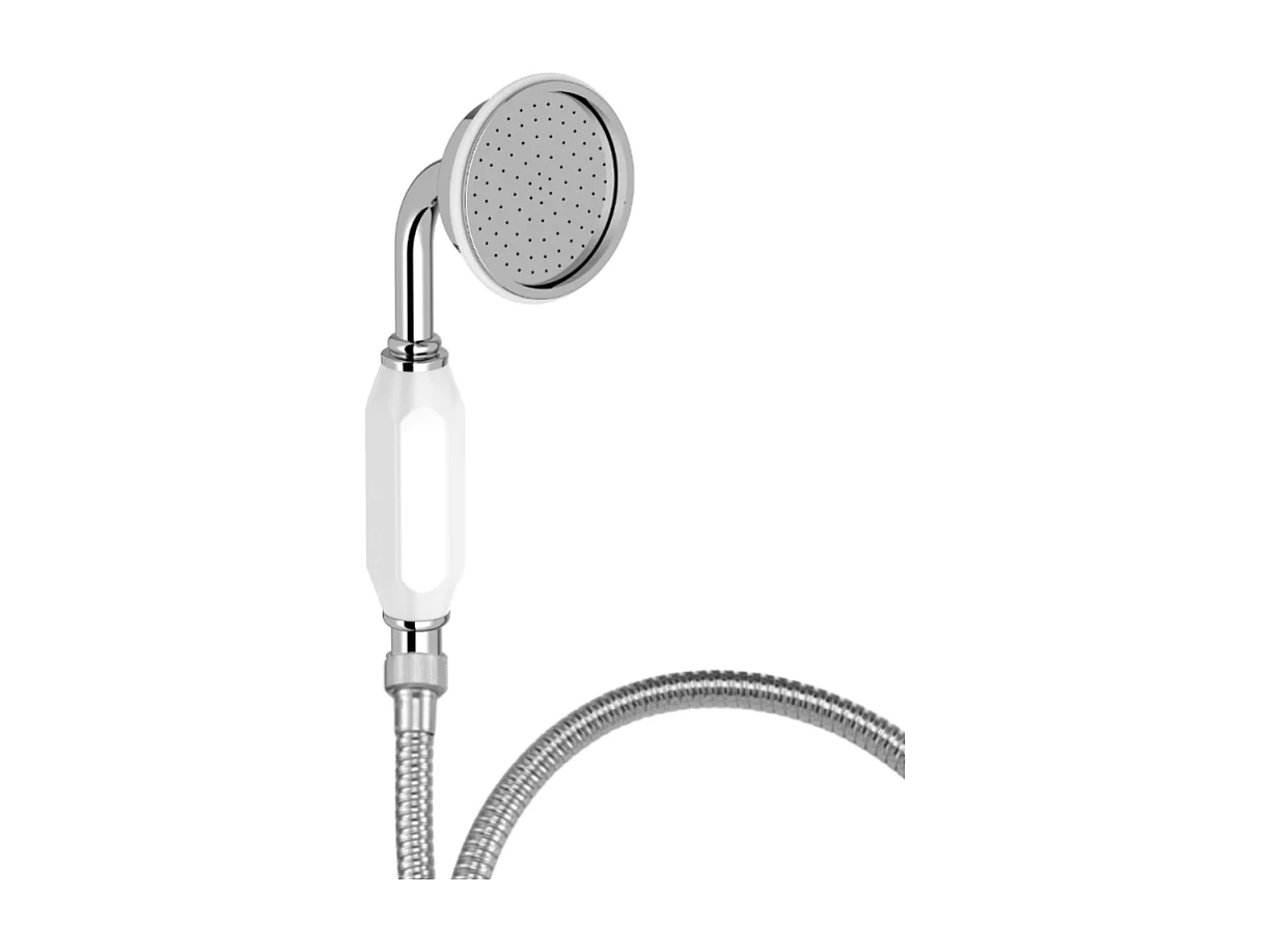 Pommeau de douche JACOB DELAFON Cléo 1889 chrome + flexible
