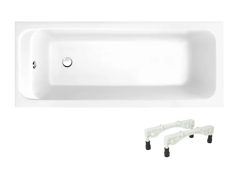 Baignoire droite 170 X 70 VILLEROY ET BOCH Architectura acrylique avec pieds