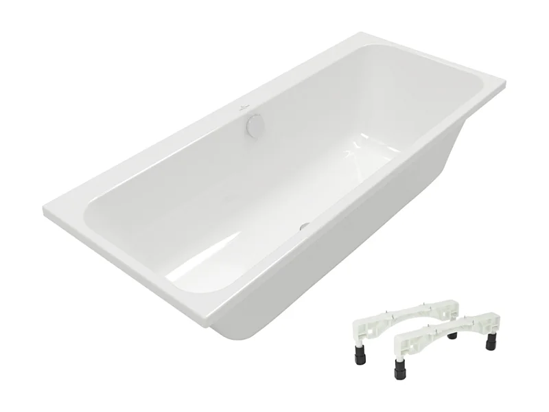 Baignoire droite 170 x 70 VILLEROY & BOCH Architectura avec pieds