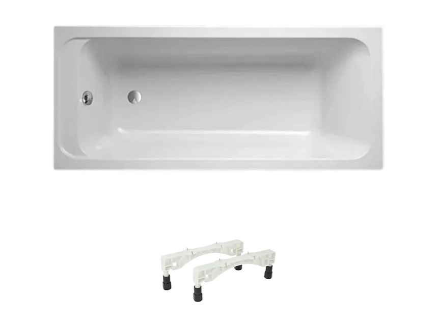 Baignoire droite 140 X 70 VILLEROY ET BOCH Architectura acrylique avec pieds