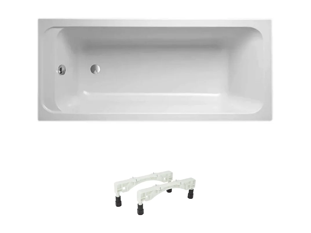 Baignoire droite 180 X 80 VILLEROY ET BOCH Architectura acrylique avec pieds