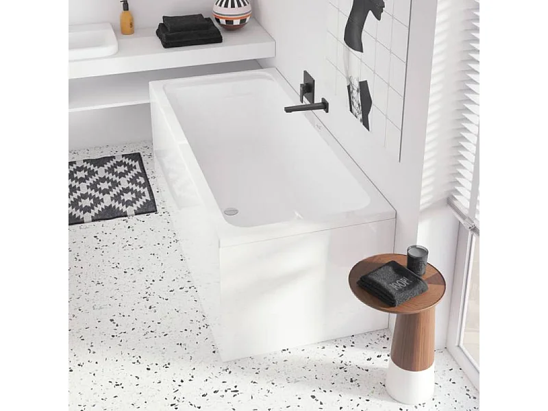 Baignoire droite 170 X 80 VILLEROY ET BOCH Architectura acrylique avec pieds