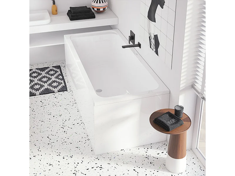 Baignoire droite 170 X 80 VILLEROY ET BOCH Architectura acrylique avec pieds