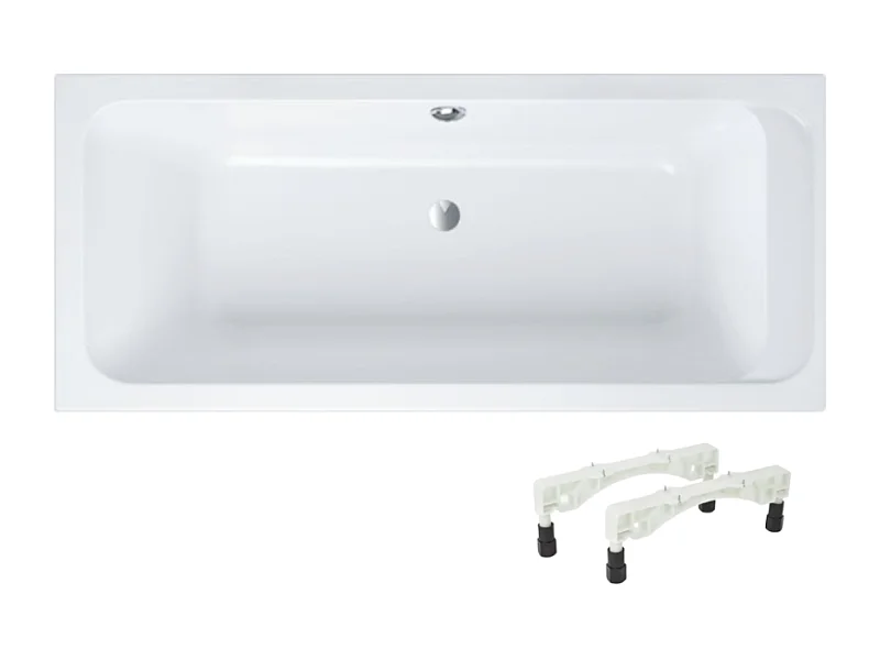 Baignoire droite 170 X 80 VILLEROY ET BOCH Architectura acrylique avec pieds