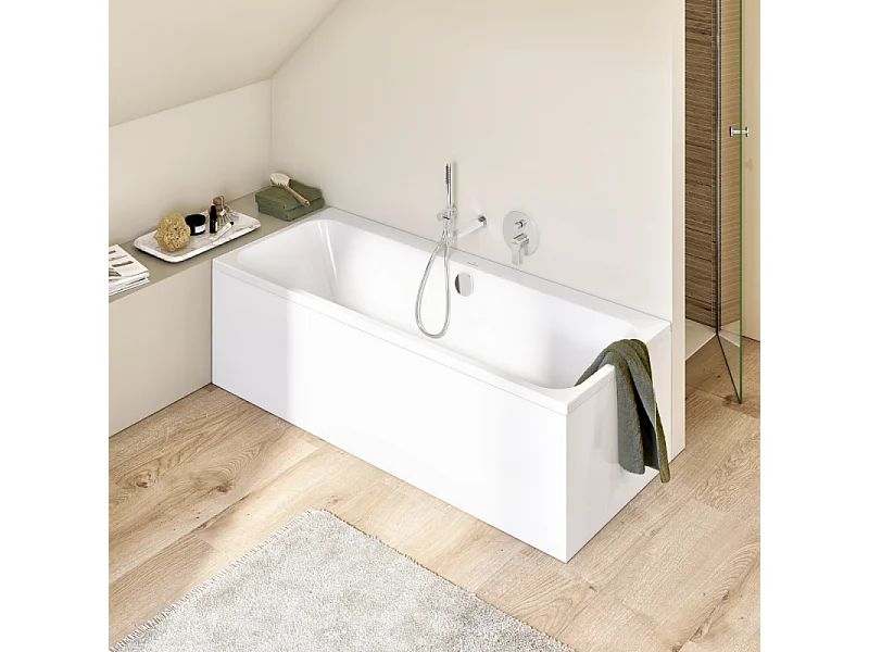 Baignoire droite 180 x 80 VILLEROY & BOCH Architectura avec pieds