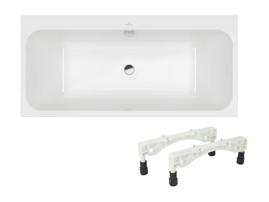 Baignoire droite 150 x 70 VILLEROY & BOCH Architectura avec pieds