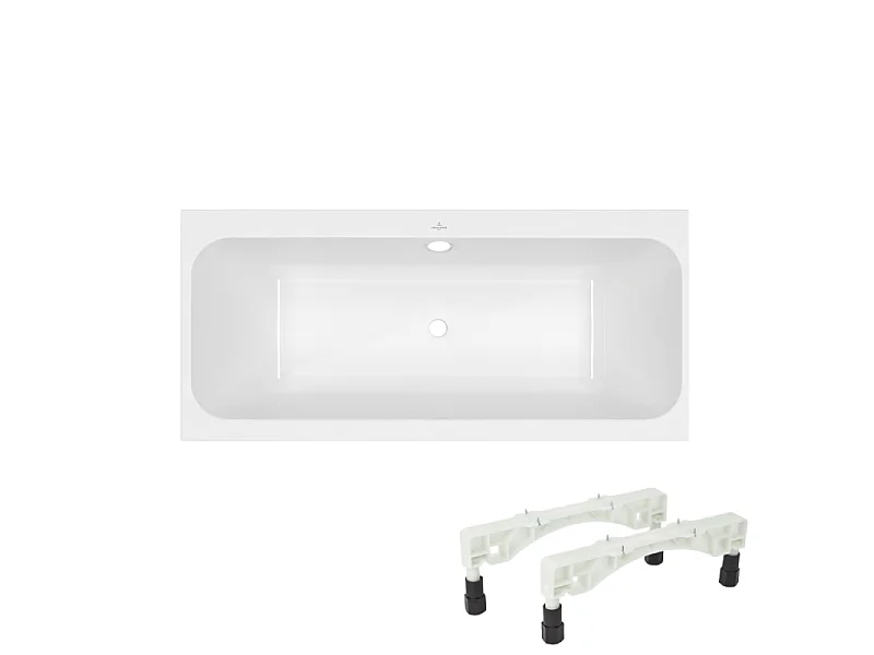 Baignoire droite 150 x 70 VILLEROY & BOCH Architectura avec pieds