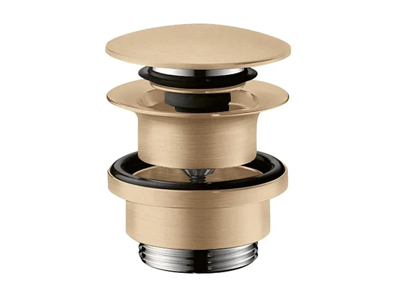 Bonde lavabo Push-open HANSGROHE bronze brossé