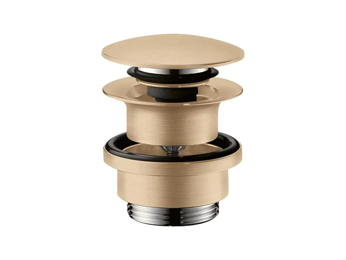 Bonde lavabo Push-open HANSGROHE bronze brossé