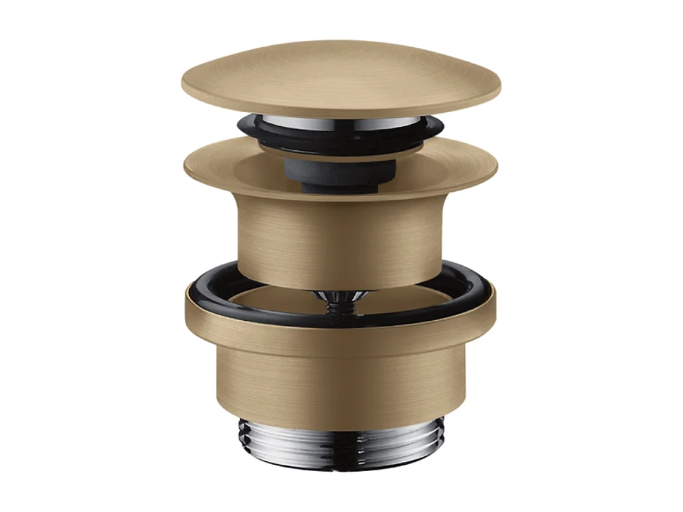 Desagüe de lavabo push-open HANSGROHE bronce cepillado