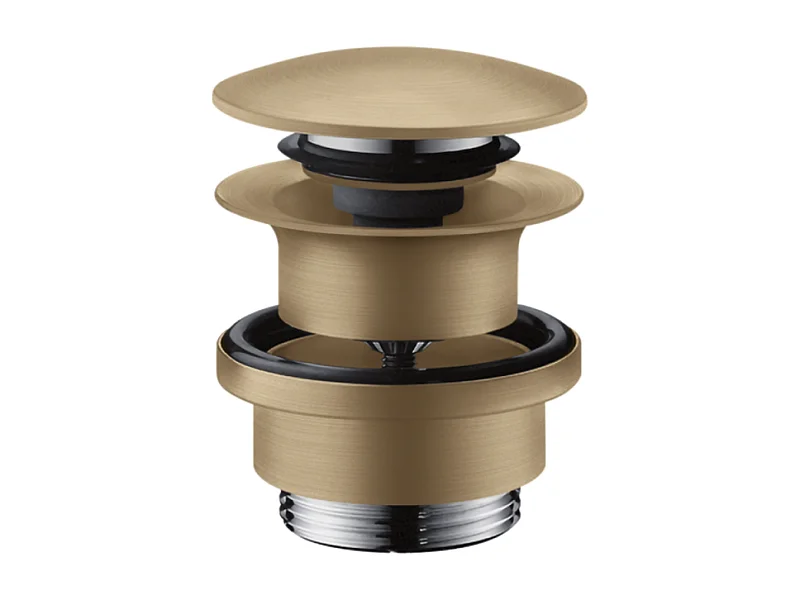 Bonde lavabo Push-open HANSGROHE bronze brossé