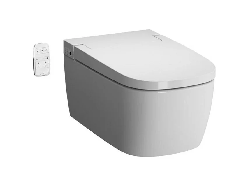VITRA WC suspendu lavant v-care basic sans bride avec abattant