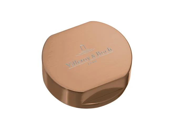 Bouton pour mécanisme 1 cuve, VILLEROY & BOCH en acier inoxydable finition bronze