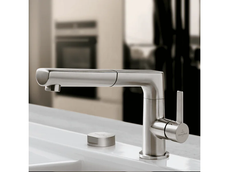 Bouton pour vidage évier 1 cuve VILLEROY & BOCH finition chromé