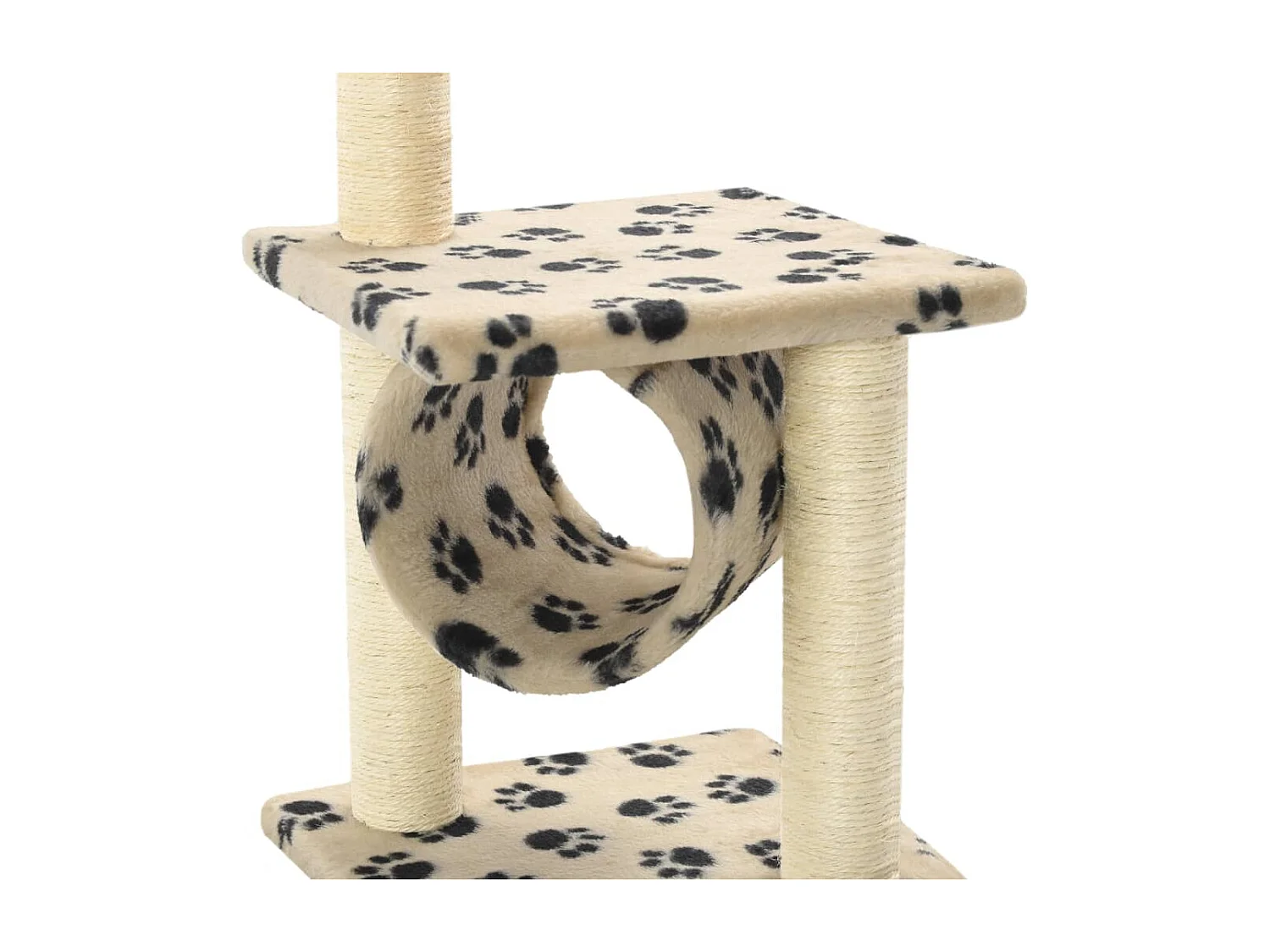 Árvore para gatos c/postes arranhadores sisal 65 cm bege