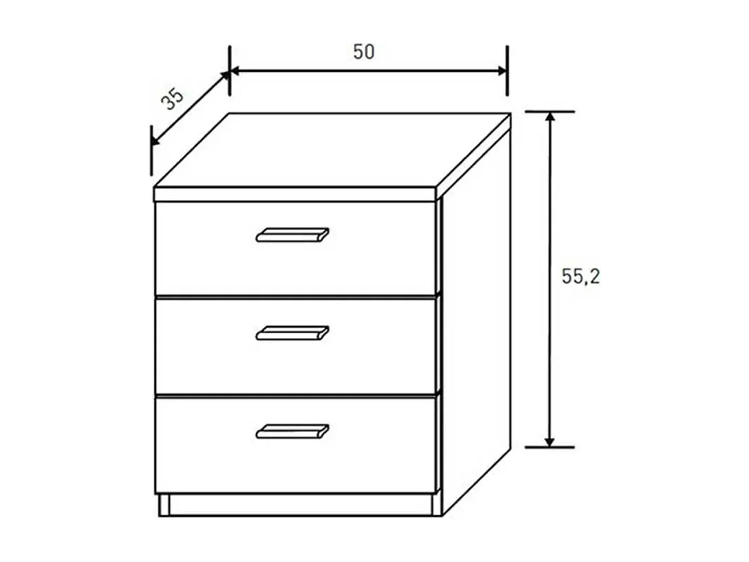 Pack Cabecero y 2 Mesitas de Noche, Dormitorio Doble, Dormitorio Completo, Acabado en Cambria y Grafito, Medidas: 220 cm (An) x 50 cm (Al) x 35 cm (Fo