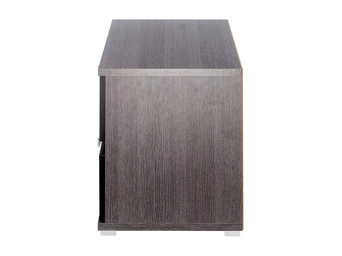 Conjunto Cabecero con Leds y 2 Mesitas de Noche, Dormitorio Matrimonio, Dormitorio Completo, Acabado en Ceniza Negro – Meyvaser