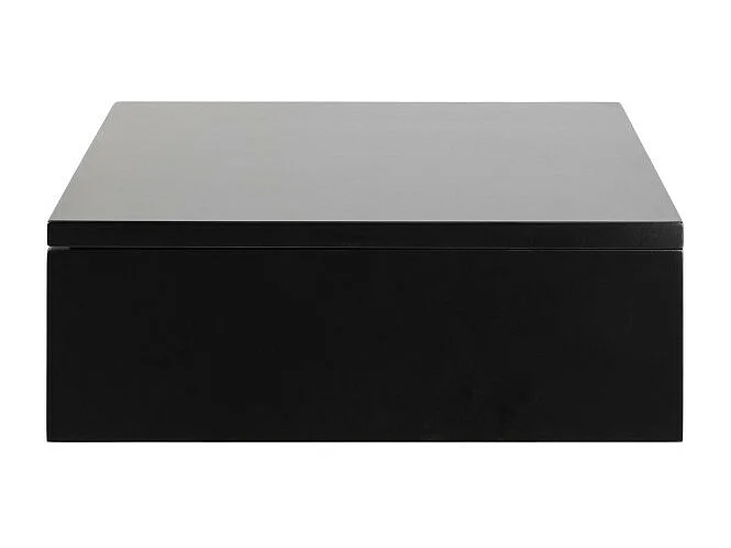 Puerto - Table de chevet murale 1 tiroir en bois - Noir