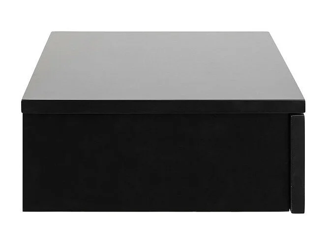 Puerto - Table de chevet murale 1 tiroir en bois - Noir