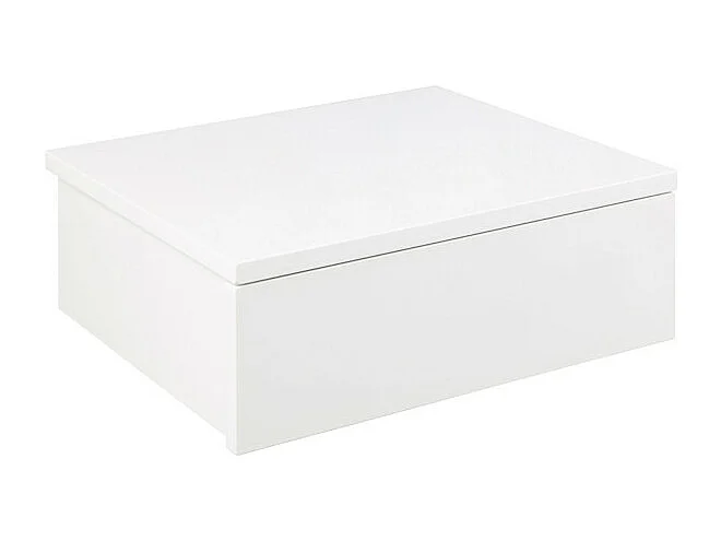 Puerto - Table de chevet murale 1 tiroir en bois - Blanc