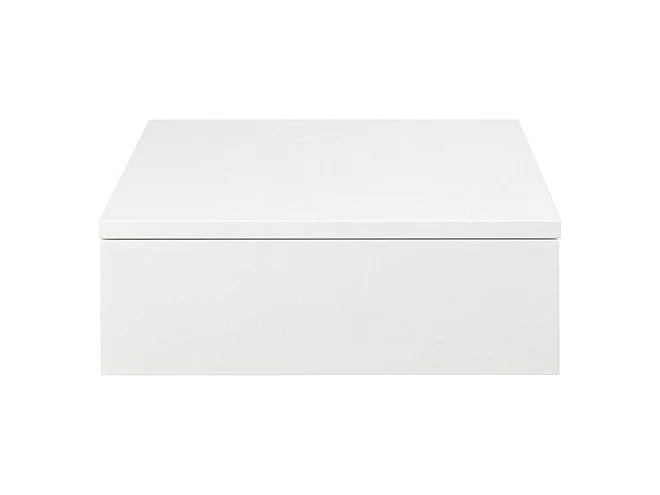 Puerto - Table de chevet murale 1 tiroir en bois - Blanc