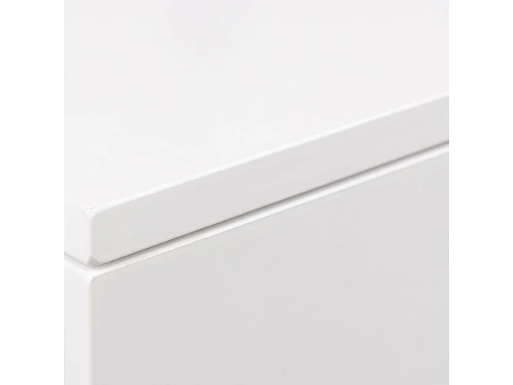 Puerto - Table de chevet murale 1 tiroir en bois - Blanc