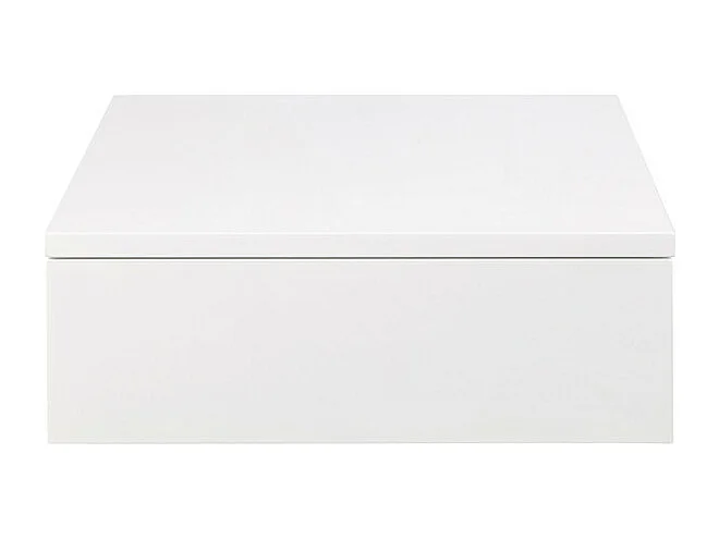 Puerto - Table de chevet murale 1 tiroir en bois - Blanc