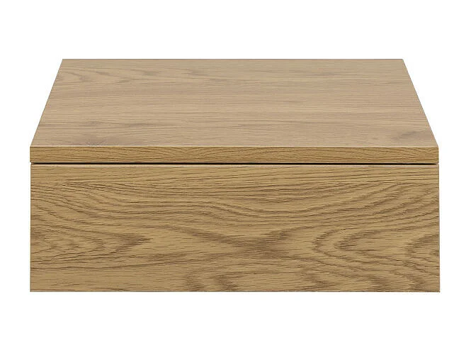 Puerto - Table de chevet murale 1 tiroir en bois - Bois clair