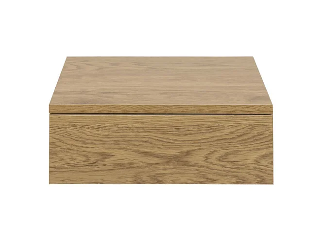Puerto - Table de chevet murale 1 tiroir en bois - Bois clair