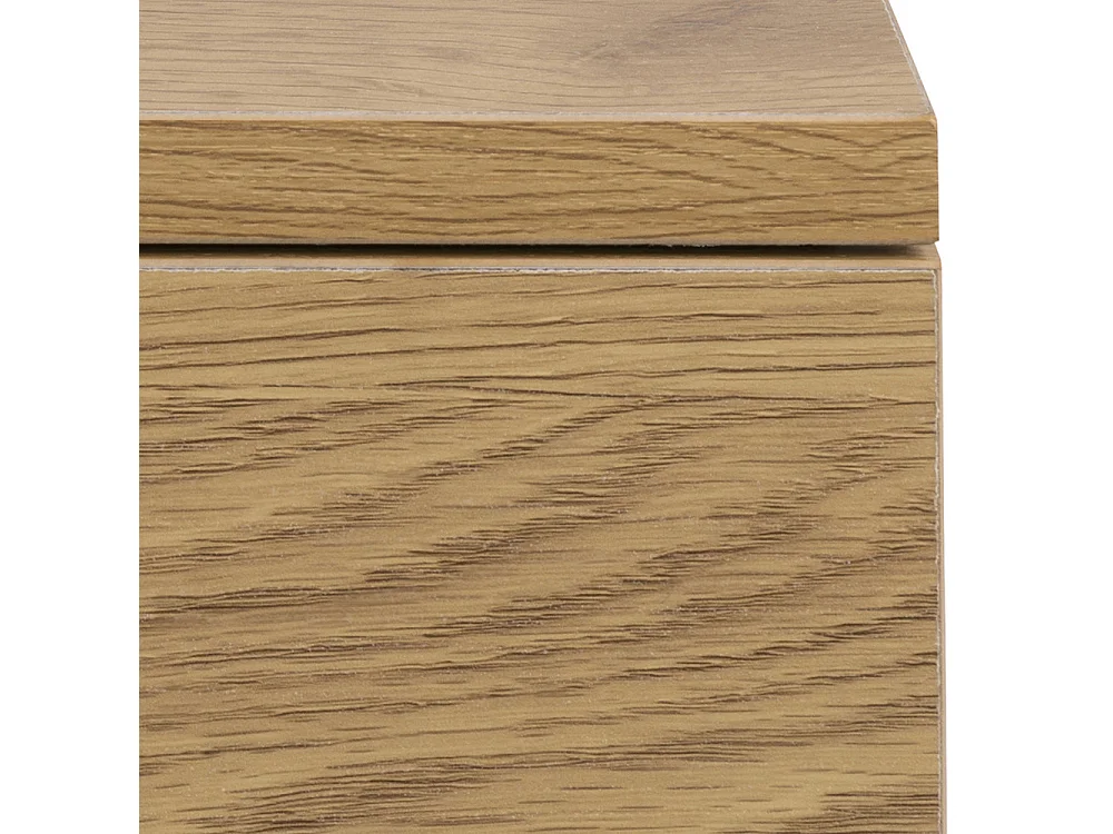 Puerto - Table de chevet murale 1 tiroir en bois - Bois clair