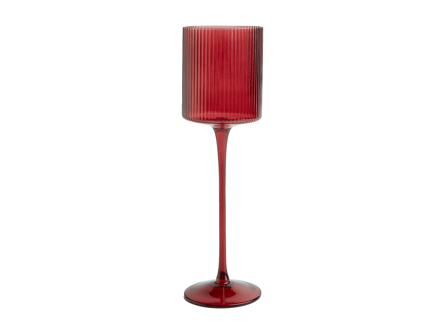 Bougeoir Venase Rouge Moyen 30 x 8.5