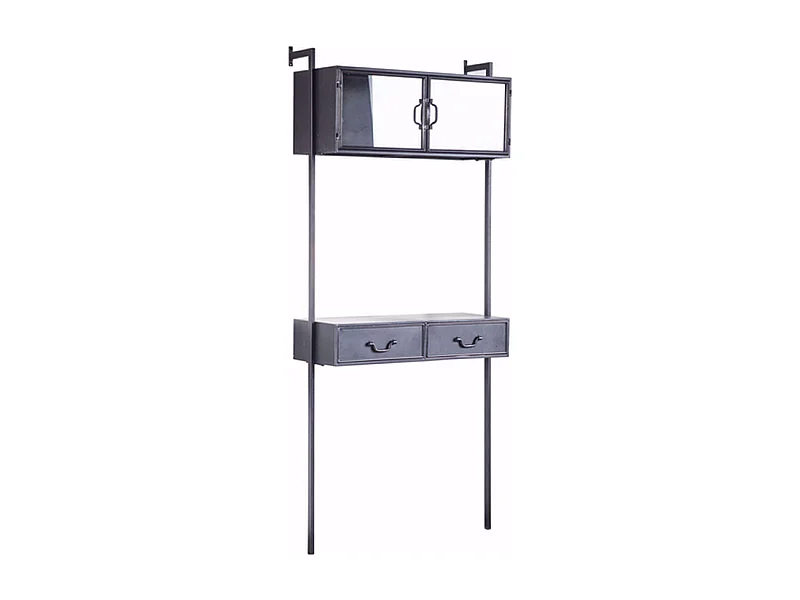 Furnilux Ventana Hängeschrank - Grau Anthrazit - 183 cm