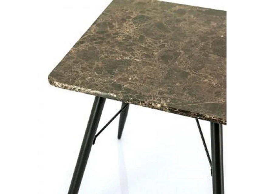 Beistelltisch Furnilux - Schwarz 50x50 cm - Modernes Design