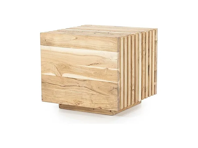 Table d'appoint Tom - Beige 50x50x45 cm - Compacte