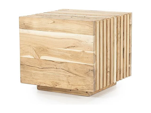 Bijzettafel Tom - Beige 50x50x45 cm - Compact Design