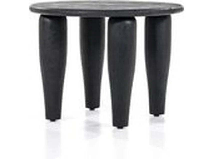 Table d'appoint Amira - Noir - 60 x 60 x 44 cm