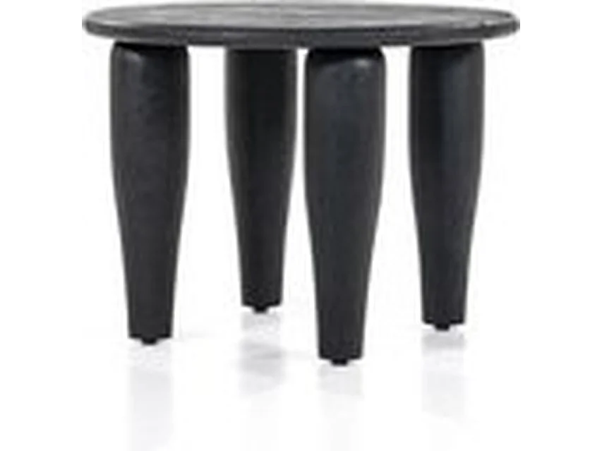 Table d'appoint Amira - Noir - 60 x 60 x 44 cm