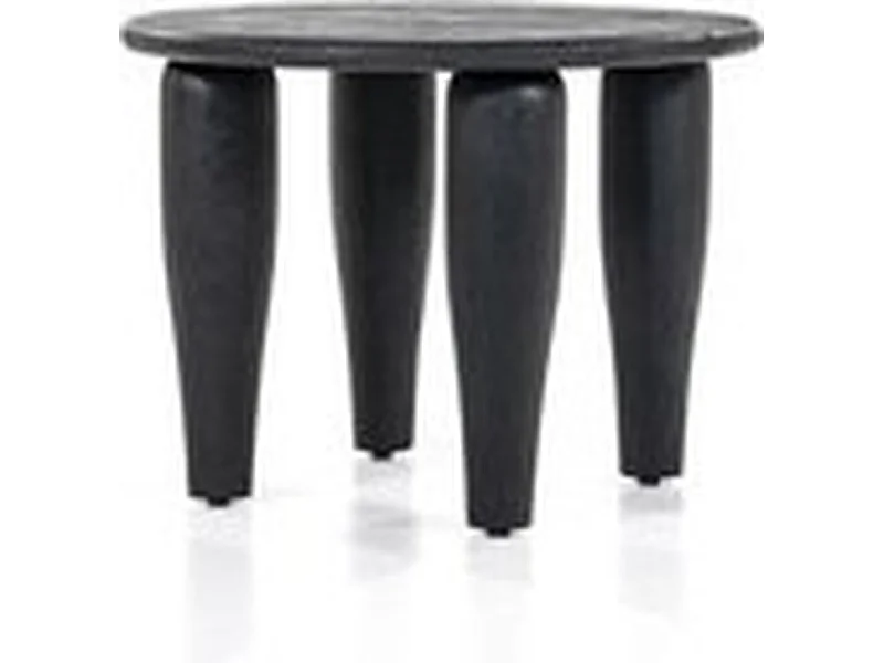 Table d'appoint Amira - Noir - 60 x 60 x 44 cm