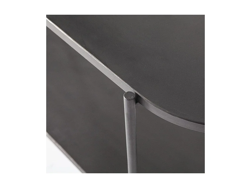 Table d'appoint Furnilux - Métal gris - Design industriel