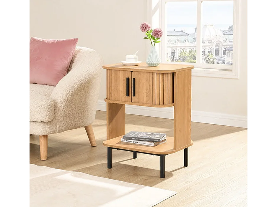 Nachtkastje Götenburg - Licht Eiken 50x40x62 cm - Scandinavisch Design