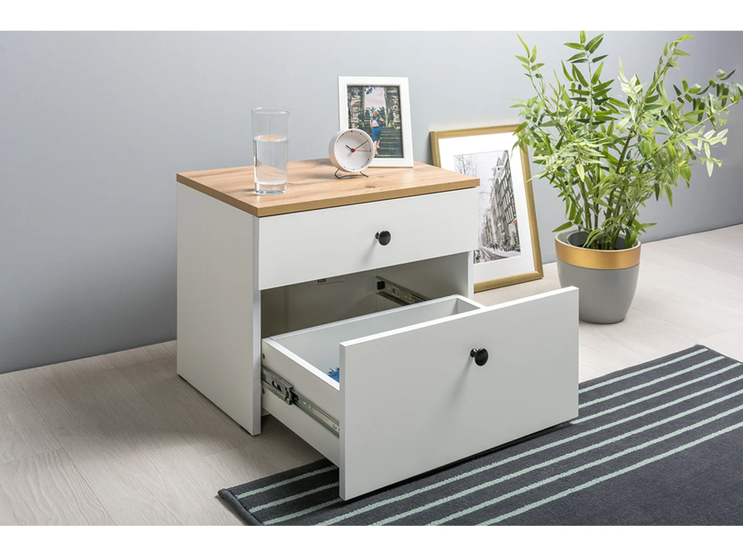 Nachtkastje Furnilux - Beige - Modern Design