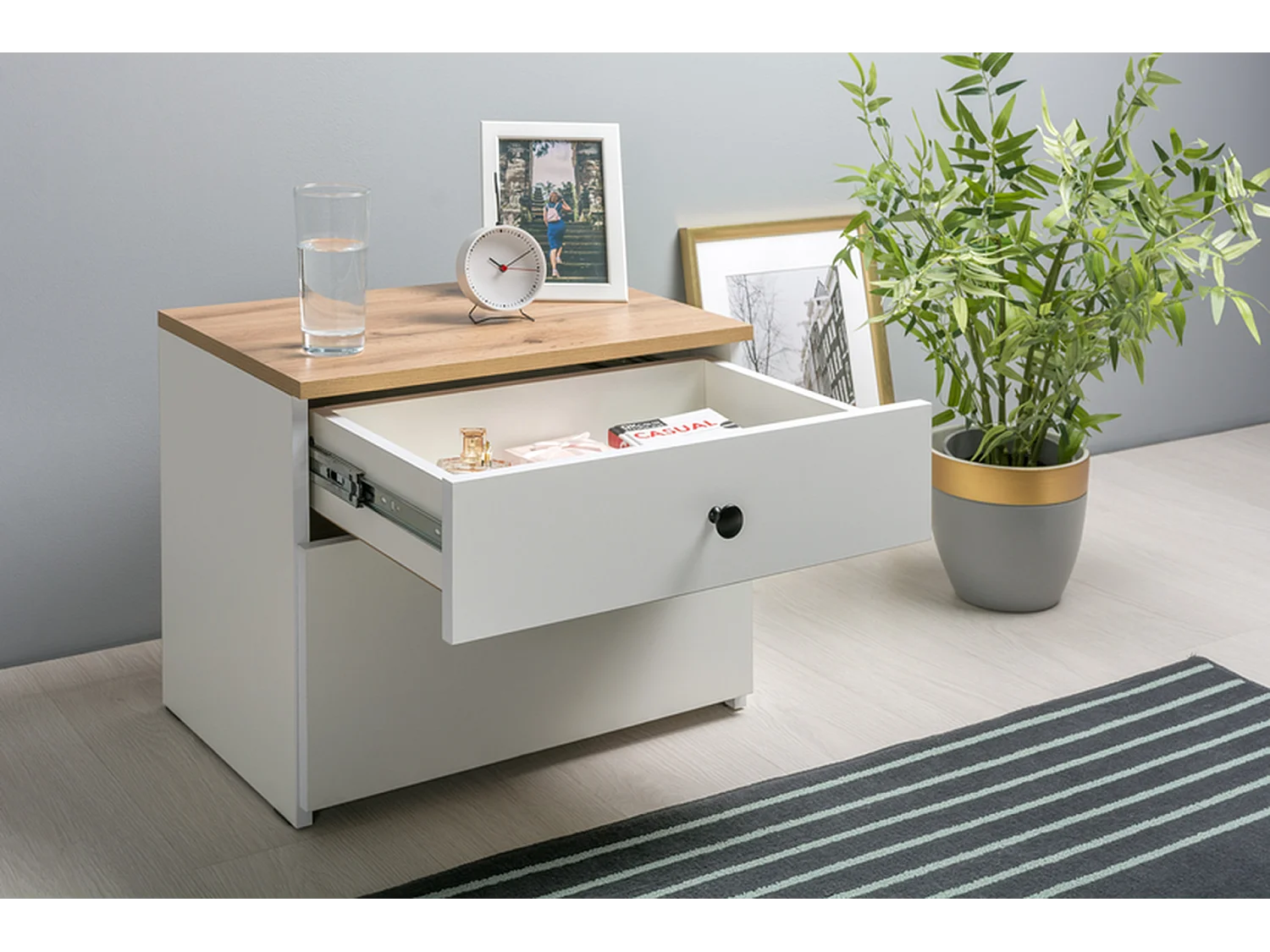 Nachtkastje Furnilux - Beige - Modern Design