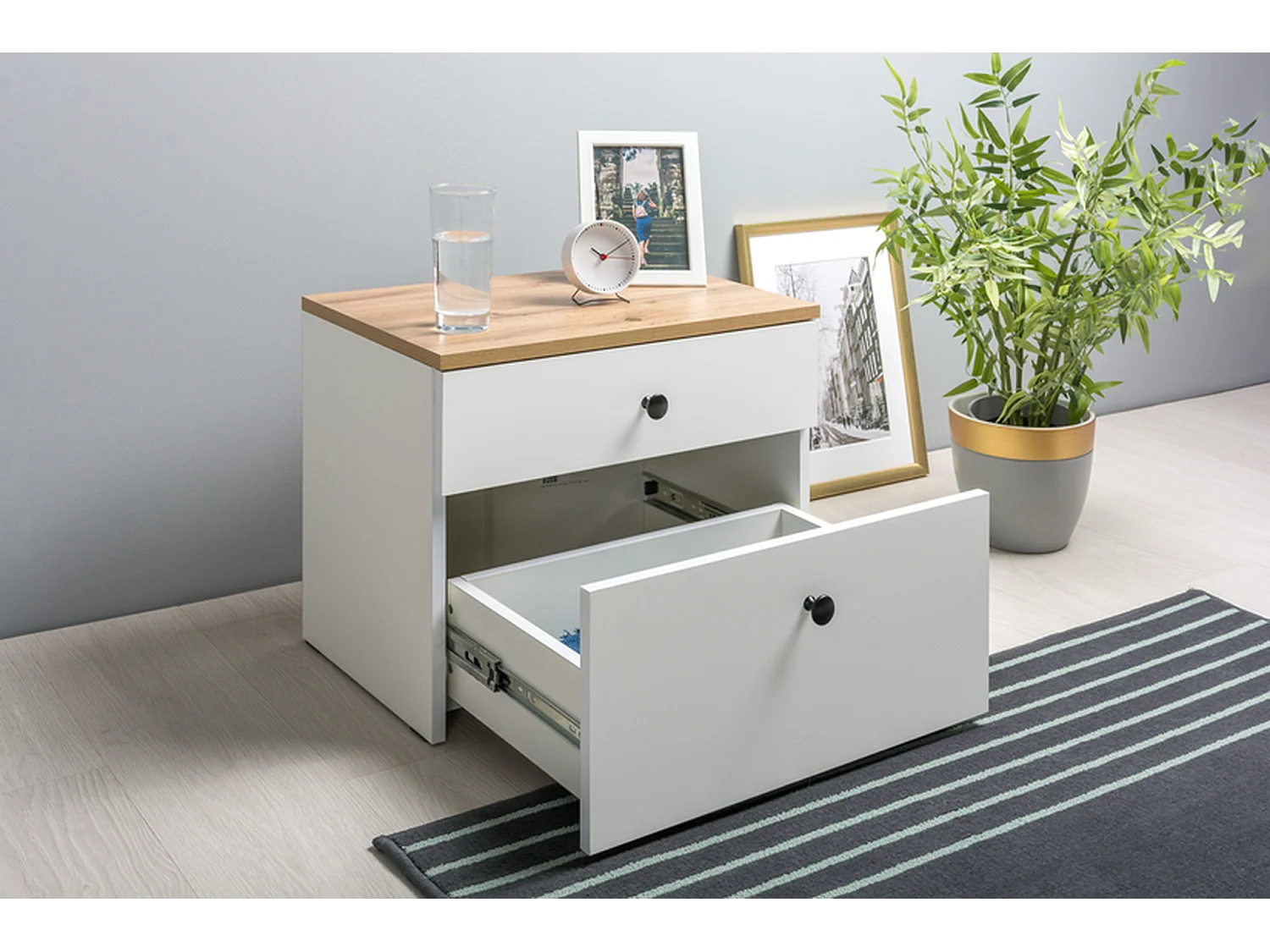 Nachtkastje Furnilux - Beige - Modern Design