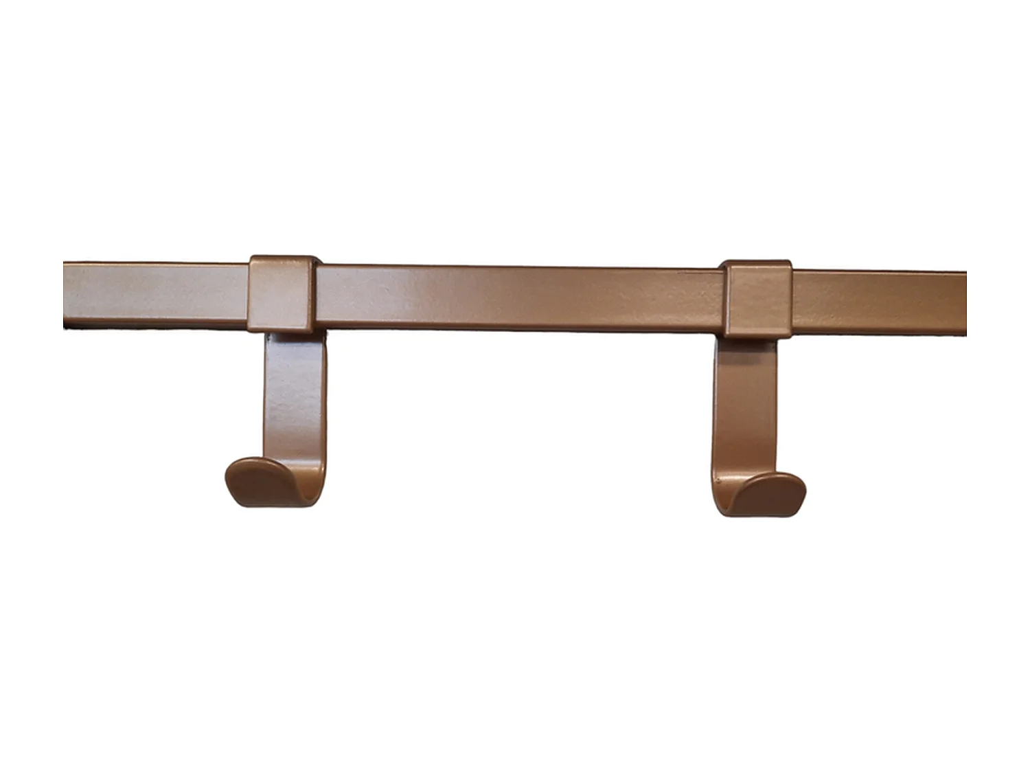 Porte-manteau mural Furnilux - Noir et or 110x30x27 cm - 8 crochets et étagère