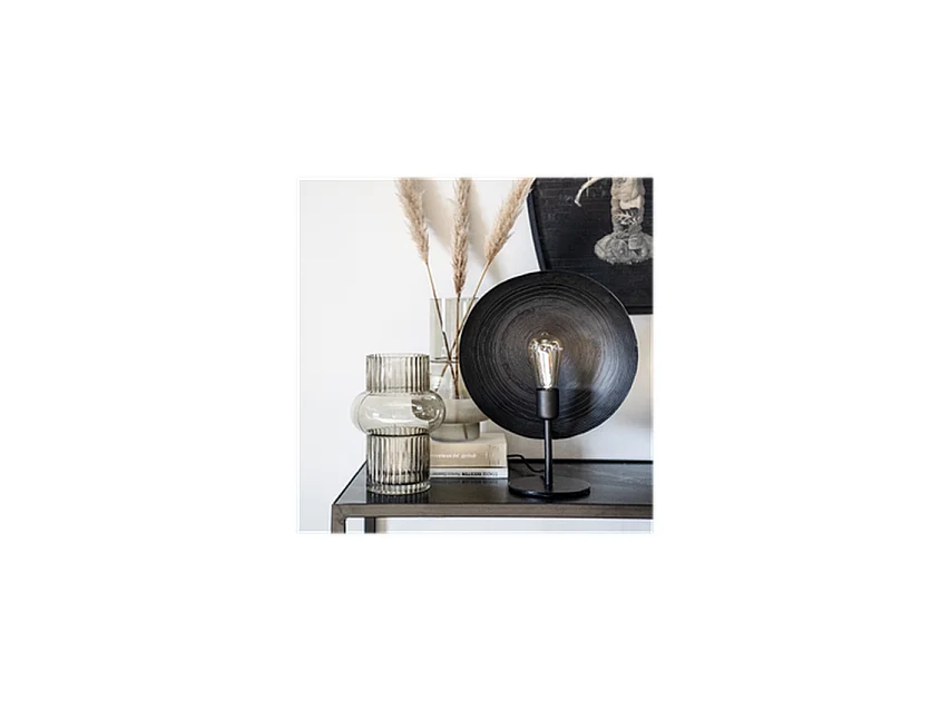 Tafellamp Monque - Zwart - 33x15x40 cm